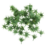 Maxbell 12x50pcs Green Scenery Landscape Model Sword Grass 1:100-1:200 Assembly Parts