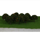 Maxbell 2x20pcs Model Orange Fruit Trees Train Railway Layout Scale 1/100 6CM