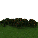 Maxbell 2x20pcs Model Orange Fruit Trees Train Railway Layout Scale 1/100 6CM