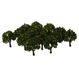 Maxbell 2x20pcs Model Train Yellow Fruit Trees Garden Street Layout Scale 1/300 4CM