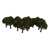 Maxbell 3x20pcs Model Train Orange Fruit Trees Garden Street Layout Scale 1/300 4CM