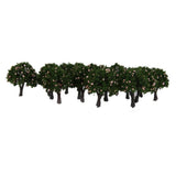 Maxbell 4x20pcs 4cm Scenery Landscape Train Model Trees w/ Pink Peach Fruit 1/300