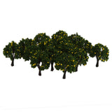 Maxbell 2x20pcs Model Train Green Fruit Trees Garden Street Layout Scale 1/300 4CM