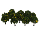Maxbell 2x20pcs Model Train Green Fruit Trees Garden Street Layout Scale 1/300 4CM