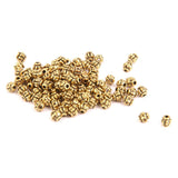 Maxbell 200± Alloy Spacer Beads Pumpkin Round Ball Gold/Silver DIY Jewelry Making 4mm