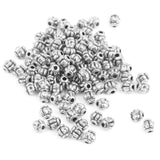 Maxbell 200± Alloy Spacer Beads Pumpkin Round Ball Gold/Silver DIY Jewelry Making 4mm