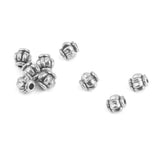 Maxbell 200± Alloy Spacer Beads Pumpkin Round Ball Gold/Silver DIY Jewelry Making 4mm