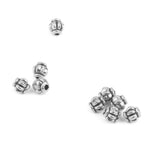 Maxbell 3x100pcs Antique Silver Alloy Pumpkin Spacer Beads 4mm