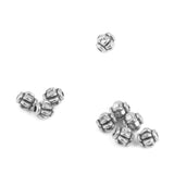 Maxbell 200± Alloy Spacer Beads Pumpkin Round Ball Gold/Silver DIY Jewelry Making 4mm