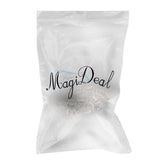 Maxbell 4x Clasp and Clip Ends Set with Extender Chain 12pcs Silve 3mm
