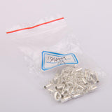 Maxbell 4x Clasp and Clip Ends Set with Extender Chain 12pcs Silve 3mm