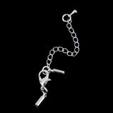 Maxbell 24pcs Necklace Bracelet Chain Extender with Lobster Clips Silver Tone 50mm+55mm