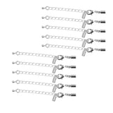 Maxbell 24pcs Necklace Bracelet Chain Extender with Lobster Clips Silver Tone 50mm+55mm