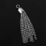 Maxbell 24Pcs Tassel Pendant Necklace DIY Craft For Jewelry Making Light Gold&Silver