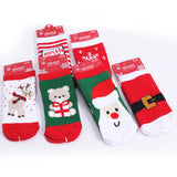 Maxbell Maxbell Kids Christmas Novelty Socks Baby Boys Girls Xmas Gift Santa Claus Print 1-3Y