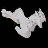 Maxbell 50 Wine Glass Name Place Card Christmas Party Decor Reindeer Shape White