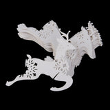 Maxbell 50 Wine Glass Name Place Card Christmas Party Decor Reindeer Shape White