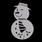 Maxbell 50 x Name Place Card for Wine Glass Wedding Party Laser Cut Snowman Shape