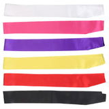 Maxbell 40xBlank Plain Satin Sash for Hen Night/Baby Shower/Bday Party Black