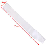Maxbell 12xBlank Plain Satin Sash for Hen Night/Baby Shower/Bday Party White