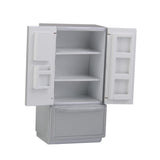 Maxbell 1:12 Dollhouse Miniature Furniture Fridge Refrigerator Silver
