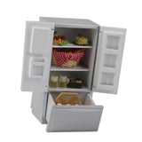 Maxbell 1:12 Dollhouse Miniature Furniture Fridge Refrigerator Silver