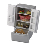 Maxbell 1:12 Dollhouse Miniature Furniture Fridge Refrigerator Silver