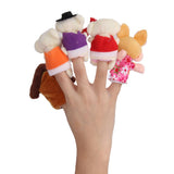 Maxbell 6set Fairy Tale Plush Cloth Dolls Finger Puppets Nursery Story Telling Hand Toys