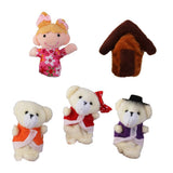 Maxbell 4x5pcs/Set Goldilocks and Three Bears Finger Puppets Nursery Rhyme/Fairy Tale