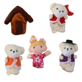 Maxbell 4x5pcs/Set Goldilocks and Three Bears Finger Puppets Nursery Rhyme/Fairy Tale