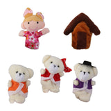 Maxbell 6set Fairy Tale Plush Cloth Dolls Finger Puppets Nursery Story Telling Hand Toys