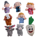 Maxbell 3x8pcs/set The Carrot Finger Puppets Nursery Rhyme/Fairy Tale