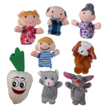 Maxbell 3x8pcs/set The Carrot Finger Puppets Nursery Rhyme/Fairy Tale