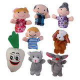Maxbell 3x8pcs/set The Carrot Finger Puppets Nursery Rhyme/Fairy Tale