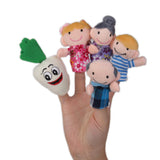 Maxbell 6set Fairy Tale Plush Cloth Dolls Finger Puppets Nursery Story Telling Hand Toys