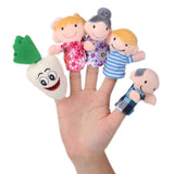 Maxbell 6set Fairy Tale Plush Cloth Dolls Finger Puppets Nursery Story Telling Hand Toys