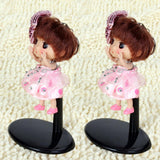 Maxbell 6xBlack Adjustable Doll Stand Display Holder15-18cm for Doll Teddy Bear