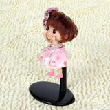 Maxbell Black Adjustable Doll Stand Display Holder15-18cm for Doll Teddy Bear