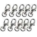 Maxbell 20x Lobster Clasps Trigger Swivel Snap Hook Clip Nickle Dog Lead Horse 40mm+34mm