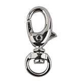 Maxbell 20x Lobster Clasps Trigger Swivel Snap Hook Clip Nickle Dog Lead Horse 40mm+34mm
