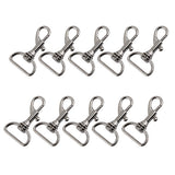 Maxbell 8x10pcs Swivel Trigger Snap Hooks Silver 40x23mm