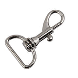 Maxbell 20x Lobster Clasps Trigger Swivel Snap Hook Clip Nickle Dog Lead Horse 40mm+34mm