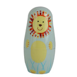 Maxbell 5pcs Hand Painted Wooden Nesting Dolls Animals Russian Dolls