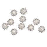 Maxbell 9x10pcs Crystal Faux Pearl Buttons Shank Decoration DIY Craft 22mm Beige