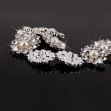 Maxbell 9x10pcs Crystal Faux Pearl Buttons Shank Decoration DIY Craft 22mm Beige
