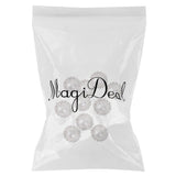 Maxbell 4x10pcs Crystal Faux Pearl Buttons Shank Decoration DIY Craft 21mm White
