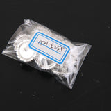 Maxbell 4x10pcs Crystal Faux Pearl Buttons Shank Decoration DIY Craft 21mm White