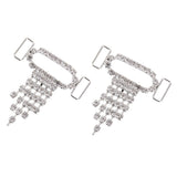 Maxbell DIY Tassel Rhinestone Bikini Connector Crystal Buckle Metal Chain Swimwear