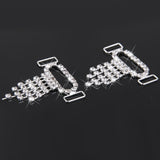 Maxbell 2 Pair Tassel Crystal Rhinestone Bikini Connector Swimwear Metal Buckle Chain