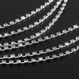 Maxbell 2 Pair Tassel Crystal Rhinestone Bikini Connector Swimwear Metal Buckle Chain
